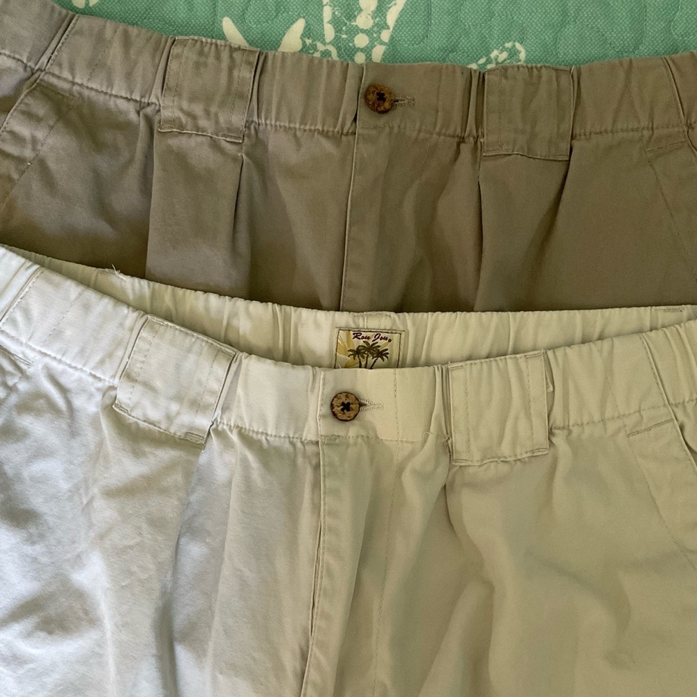 Ron Jon Men’s Cotton Cargo Shorts, 2 pair, Size Large